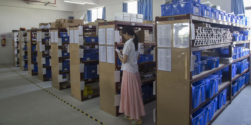 球盟会(中国)激光电子物料仓一角