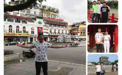 越南客户招待球盟会(中国)激光职员